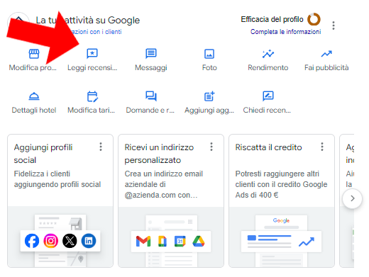 Leggi Recensioni Google